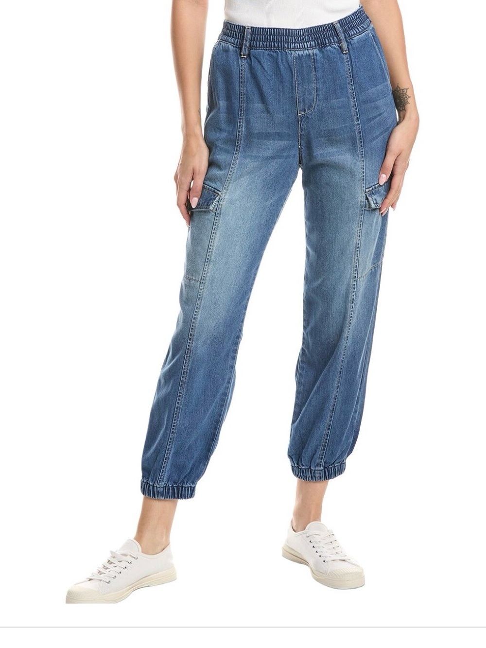 NWT Sanctuary High-Rise Elastic Waist Denim Jogger Jeans